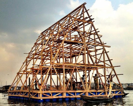 Floating School of Makoko Nigeria, Architect Kunle Adeyemi, NLE,