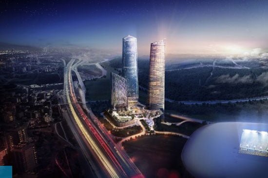 tallest under construction buildings in europe, Skyland-Office-Skyland-Residential-Towers-Istanbul-Broadway-Malyan-284m-Completion-date-2016,