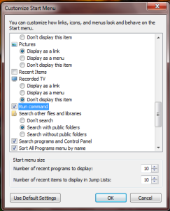 How to add Run Command Prompt in Start menu Windows 7 - Kadva Corp
