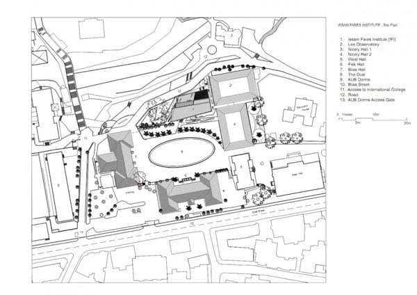 zaha hadid, Issam Fares Institute, architectural drawings,