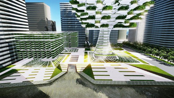 vertical urban skyfarm,