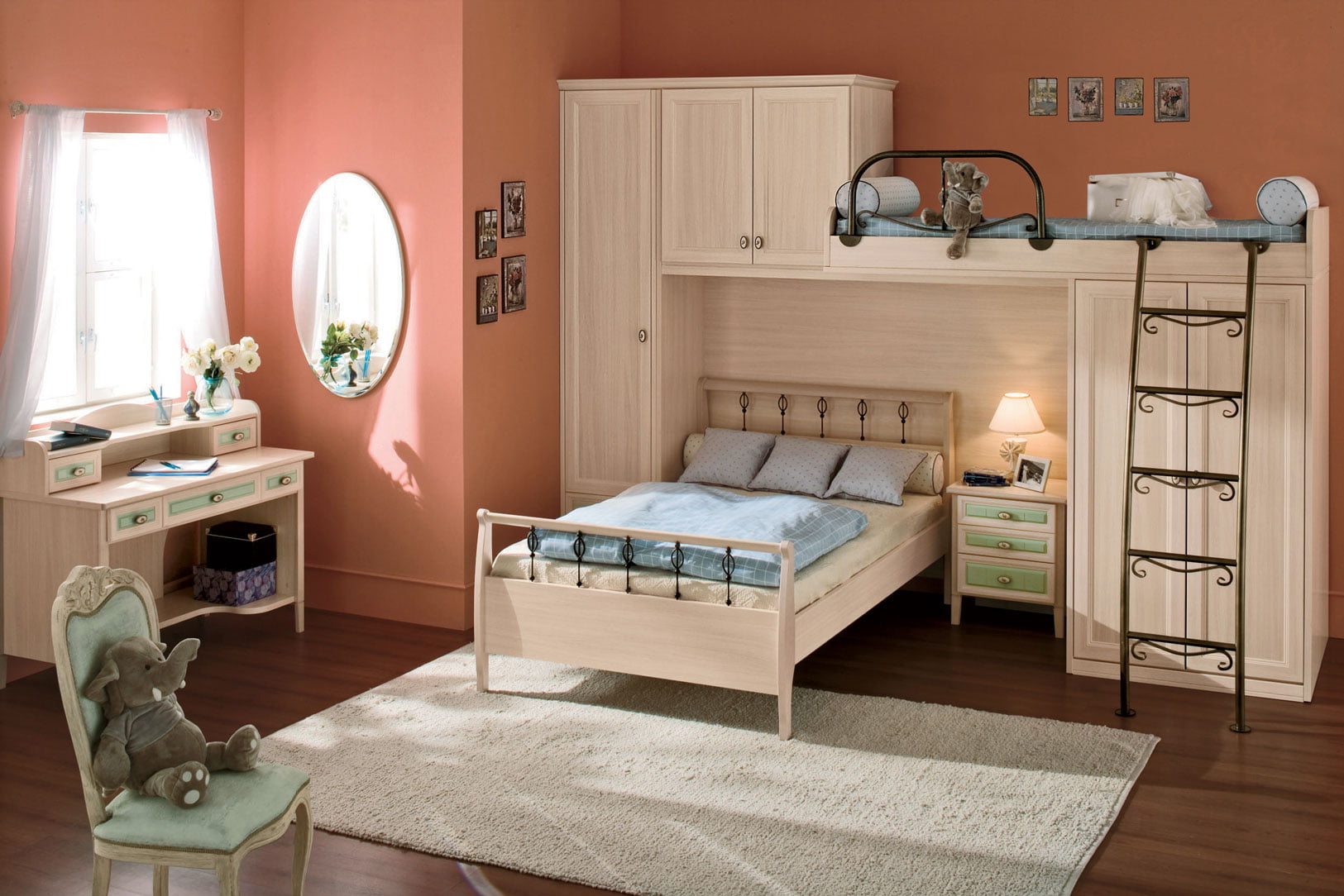 multifunctional bedroom ideas, Combination Of Brightness And Contrast,