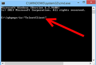 install telnet client windows