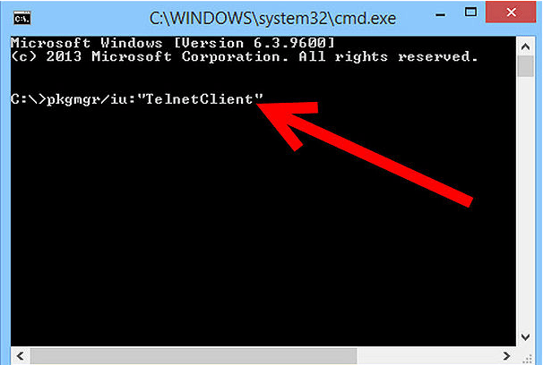 install telnet client windows