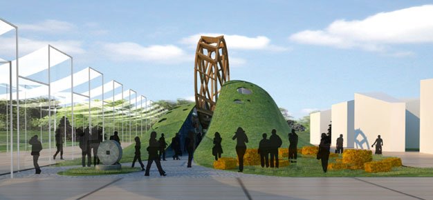 temporary architecture in milan expo, Belarus Pavilion Milan Expo,