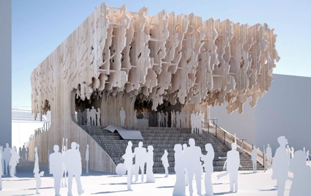 Latvia pavilion Milan expo,