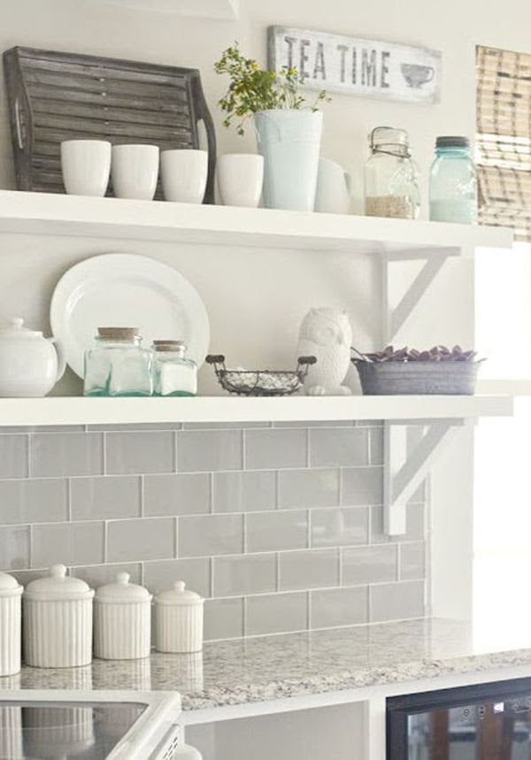 Make a statement with a gray backsplash