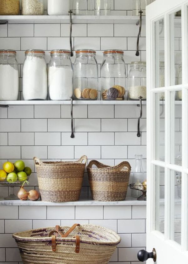 Rustic and industrial meet in this simple white on white design