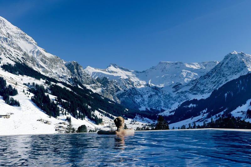 Cambrian Hotel- The Perfect Mix Between Rustic and Luxurious Design, Switzerland, swimming pools,