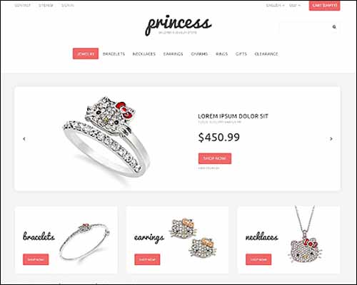 Childrens Jewelry PrestaShop Theme