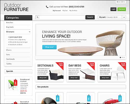 Furniture for Your Garden Magento Theme