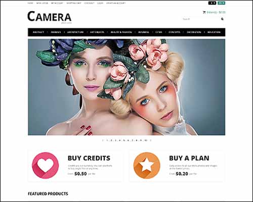 Photo Bank OpenCart Template