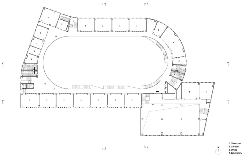 Rooftop Running Track shapes Primary School by LYCS architecture in China -14