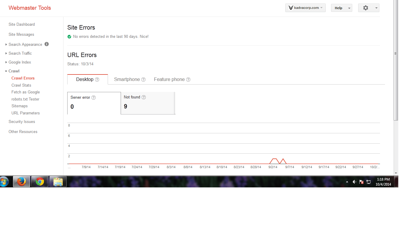 kadvacorp-google-Site Errors