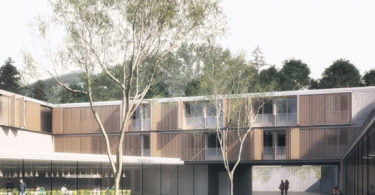 Boarding School Design, by AM3, Onto Mount Stelvio, in Bozen, Italy,