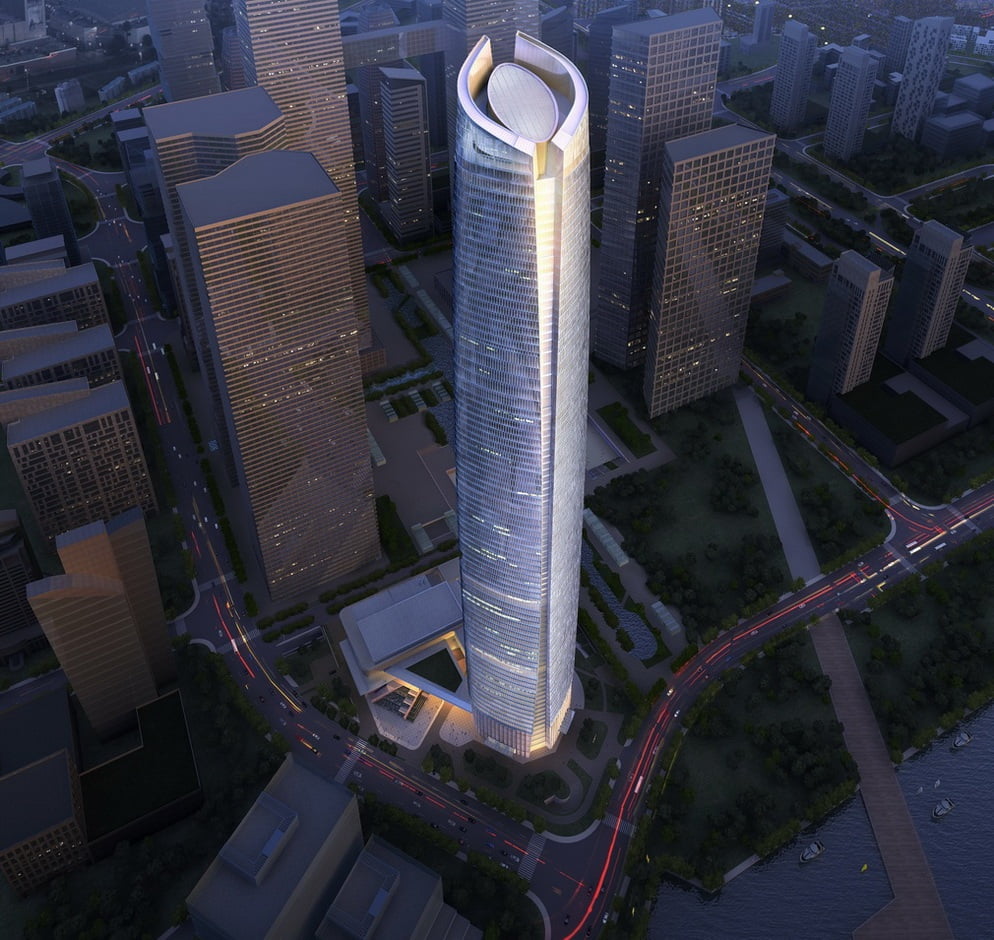 Wuhan Center in Wuhan, Tallest Building, tallest building in the world, tallest building in the world under construction, tallest building in the india, future tallest building in the world, tallest building in world under construction, upcoming tallest building in the world, thinnest building in the world,