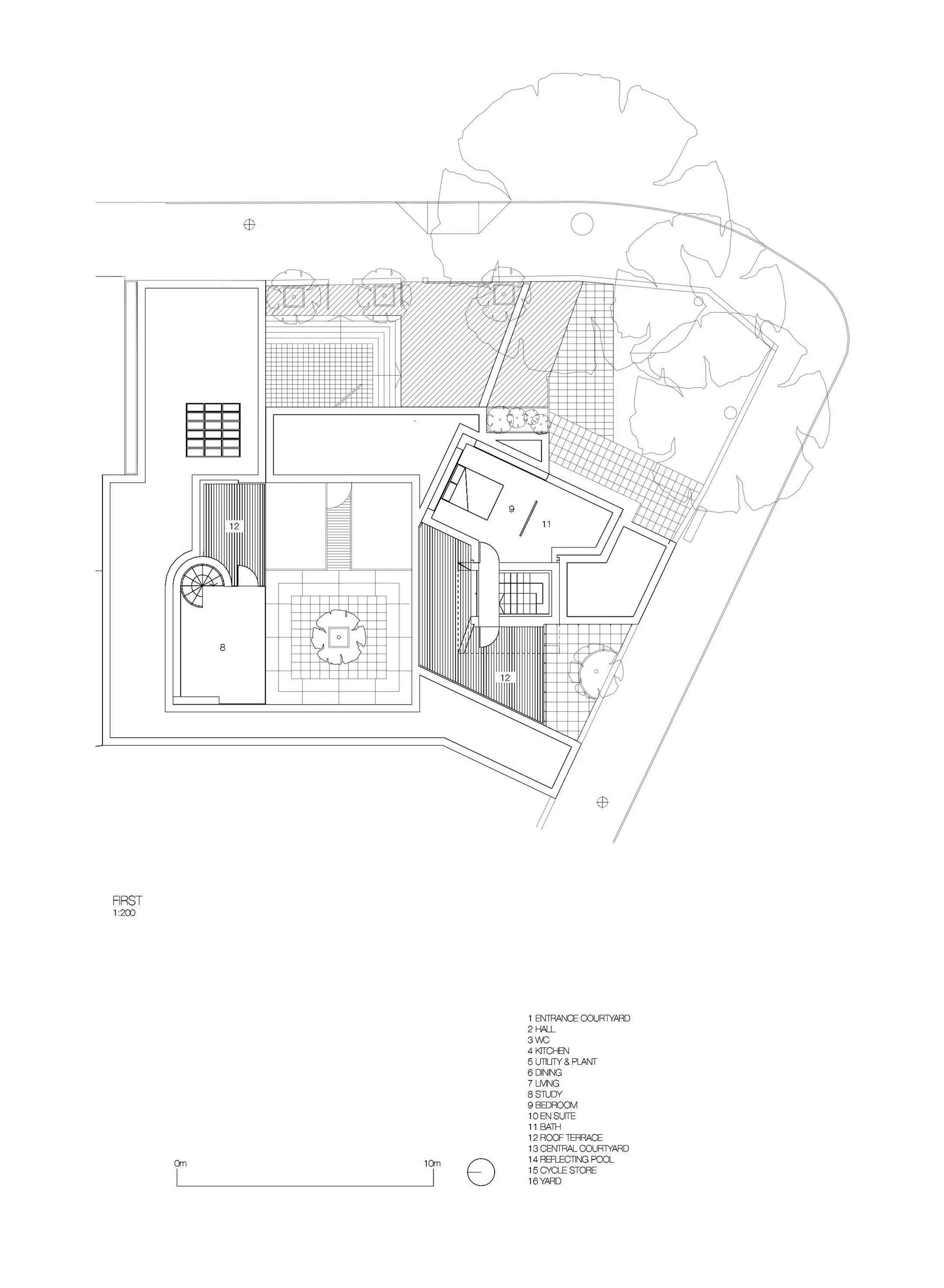 courtyard house design,