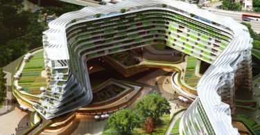 residential living with urban farming,