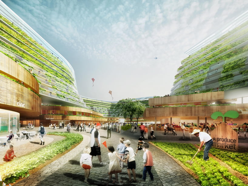 residential living with urban farming,