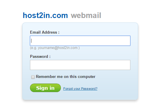 host2in mail server