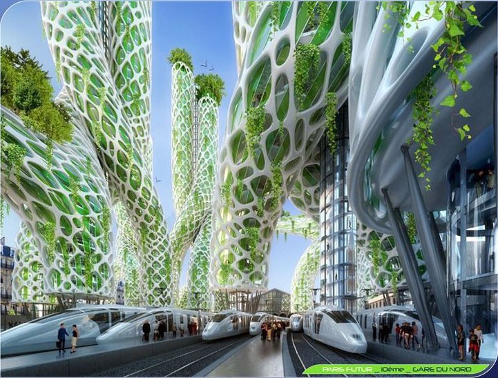 futuristic smart city vision,