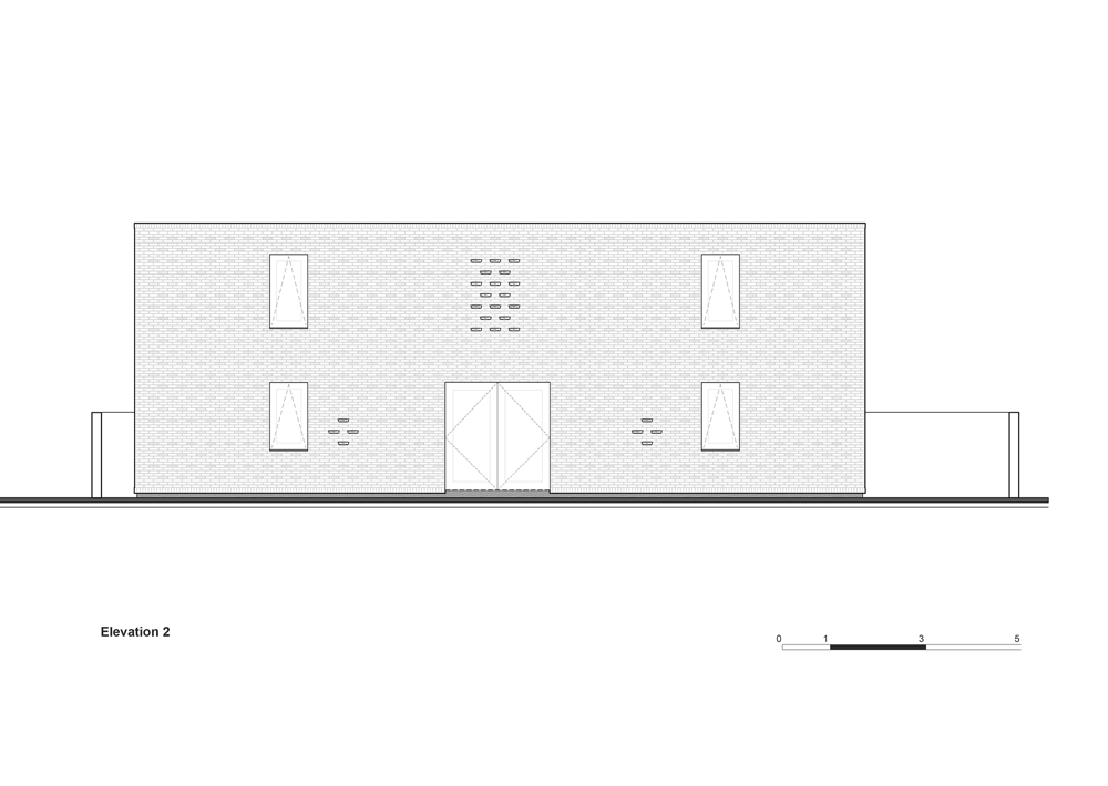 exposed brickwork construction in Termitary House,