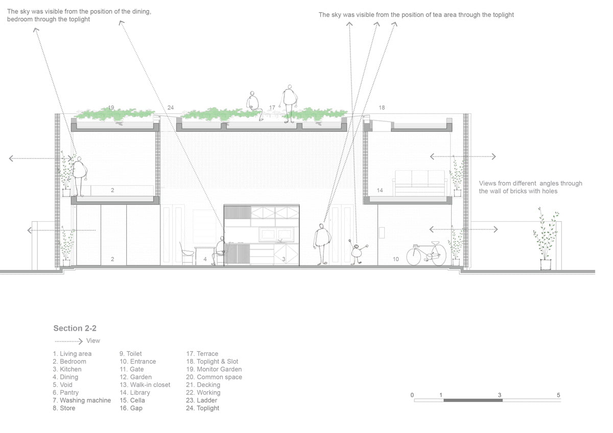 Exposed Brickwork Construction in Termitary House in Extreme Climate of Da Nang, Vietnam (3)