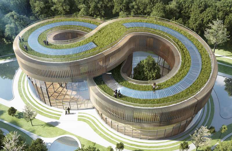 Hightech Architecture Style, Sustainable Architecture, Eco-tech Design Style,