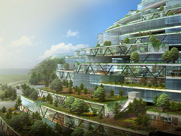 Hightech Architecture Style, Sustainable Architecture, Eco-tech Design Style,