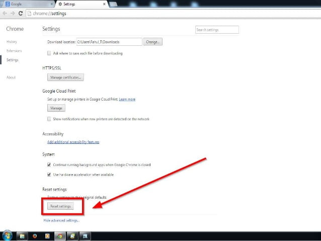 How to Reset Your Browser – Chrome-5