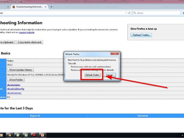How to reset Mozilla Firefox-5