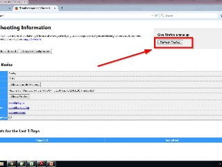 How to reset Mozilla Firefox-7