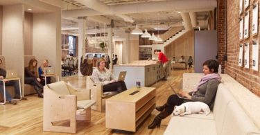 Airbnb, airbnb office interior, Portland, Office Interior, office space Design, open space office, Freedom to Employees,