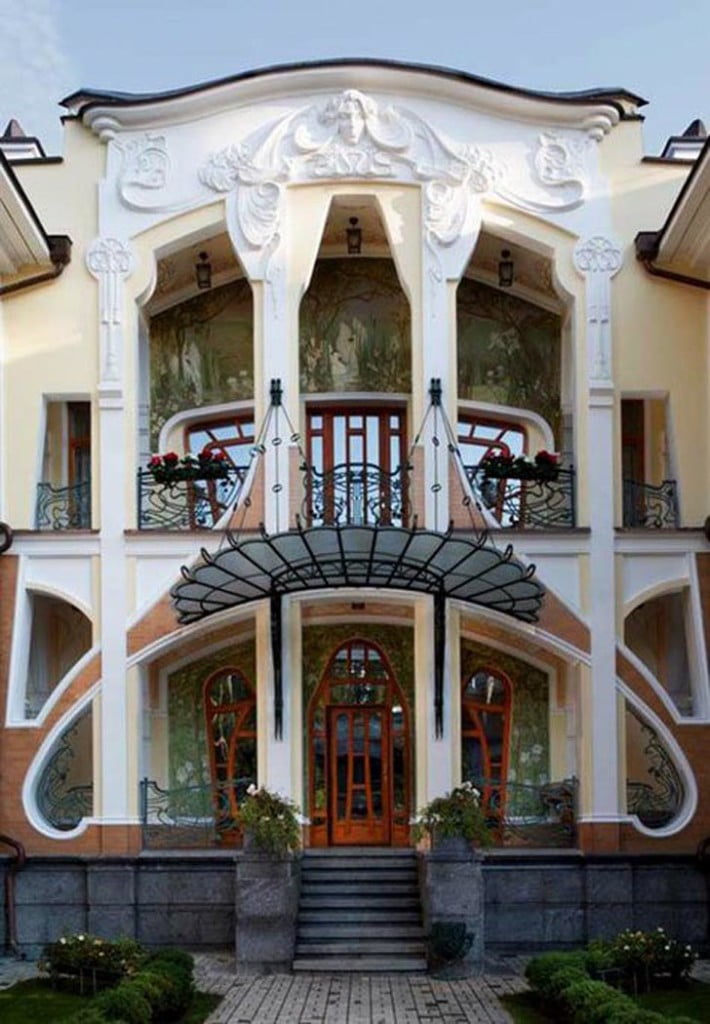 art nouveau architecture features,