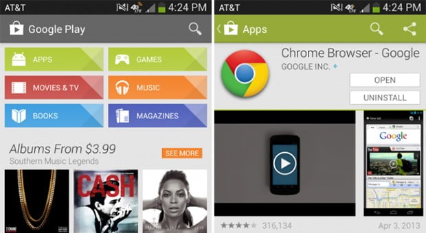 Google Play, Store