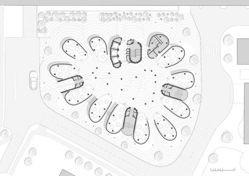 hub, ntu, singapore, architecture of hub building, hub building design,