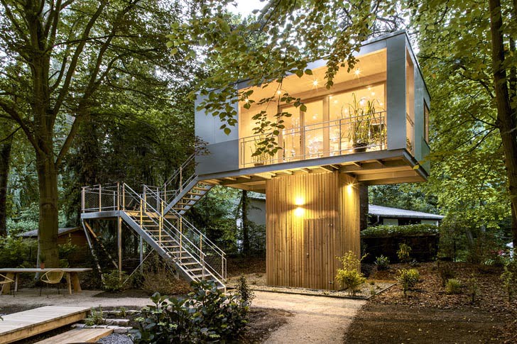 Modern Tree House Plans by Ar. Baumraum in Berlin, Germany (17)