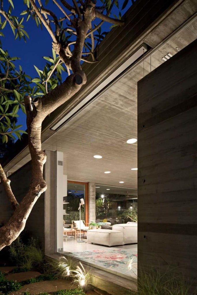 concrete texture in lighting,