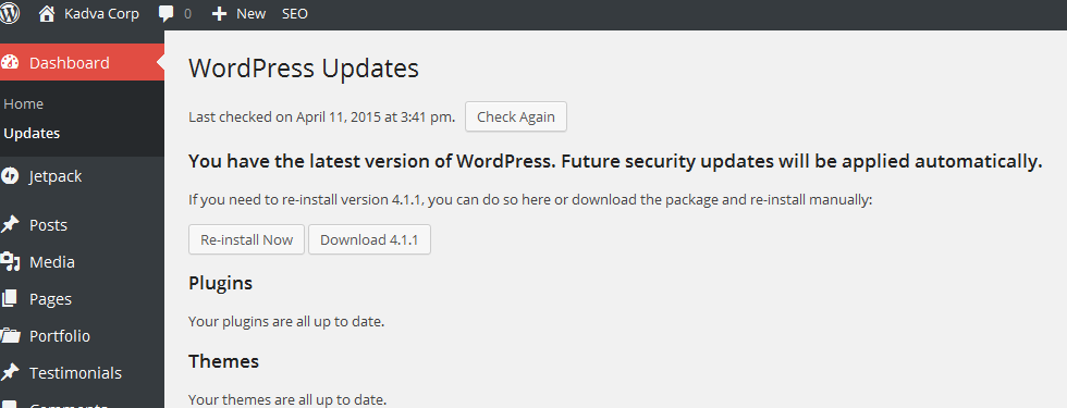 wordpress-update