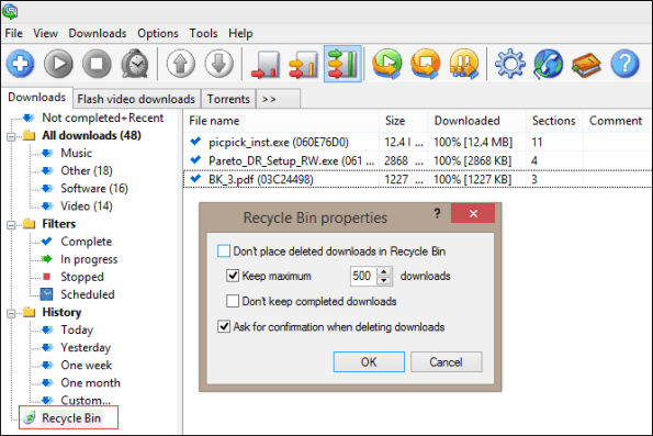 Recycle-Bin-FDM, fdm vs idm,