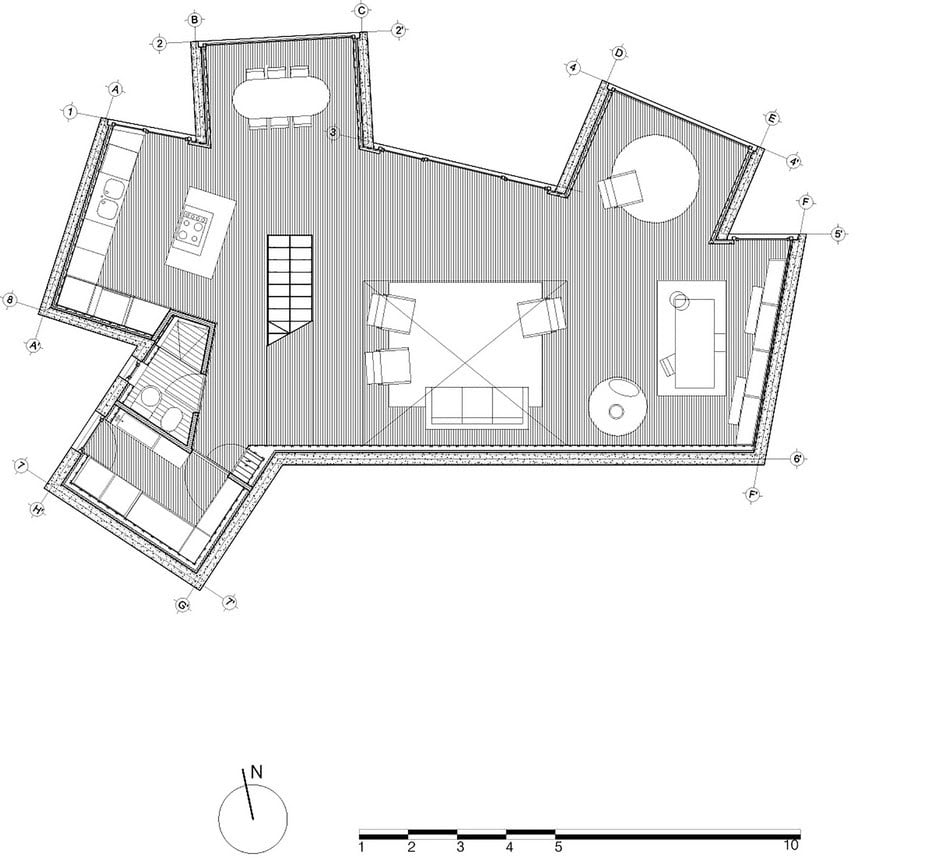 Seafront, Sunflower Modern House Architecture, Design,