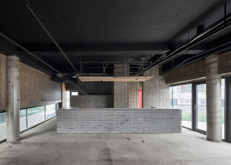 Two Moon Junction, Twin House, Architectural Designs, Concave Exposed Concrete Texture Facades, Ar. Moon Hoon, Seoul, South Korea,