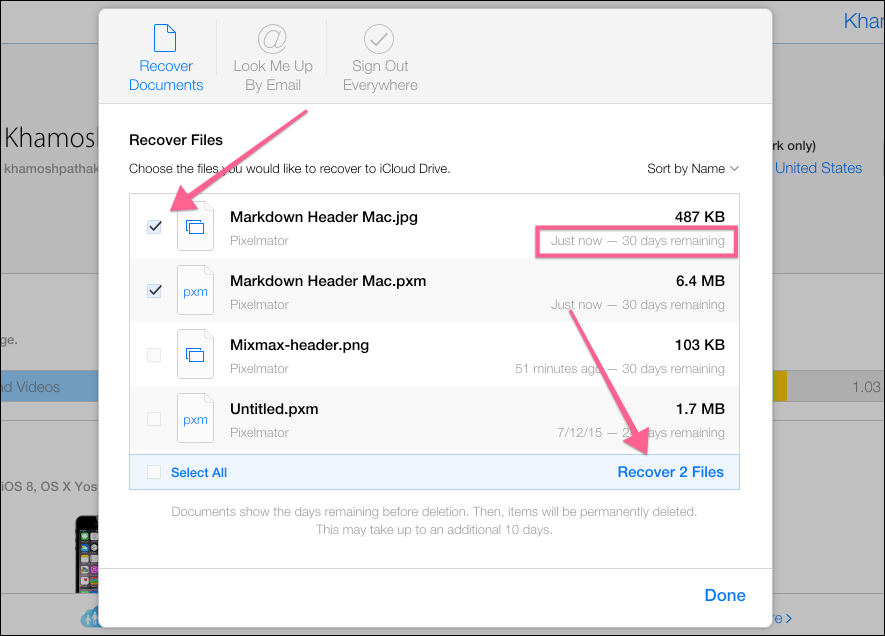 Recover Files Using iCloud.com-3