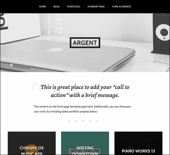 ARGENT FREE WORDPRESS THEME, Free Responsive WordPress Themes,