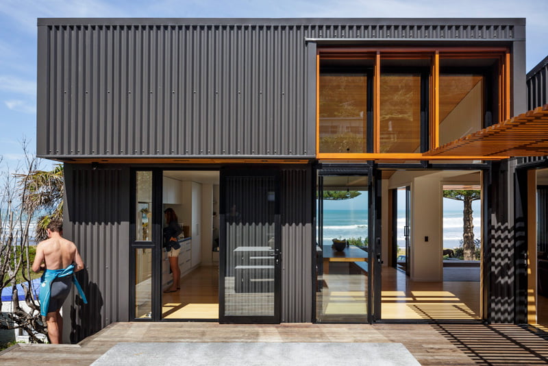 beach side family house,