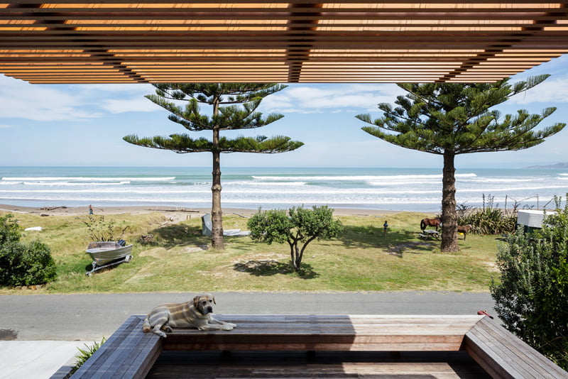 beach side family house,