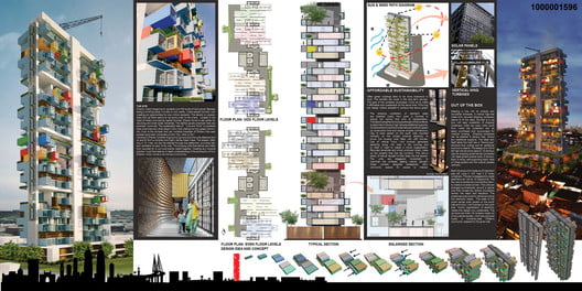 FINAL BOARD presentation of Shipping Container Homes Skyscraper For Dharavi Slum