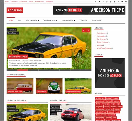 anderson-lite-free-wordpress-theme, Free Responsive WordPress Themes,