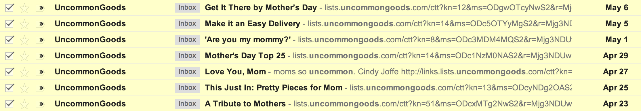 Email Subject Lines for Mother's Day Inspiration
