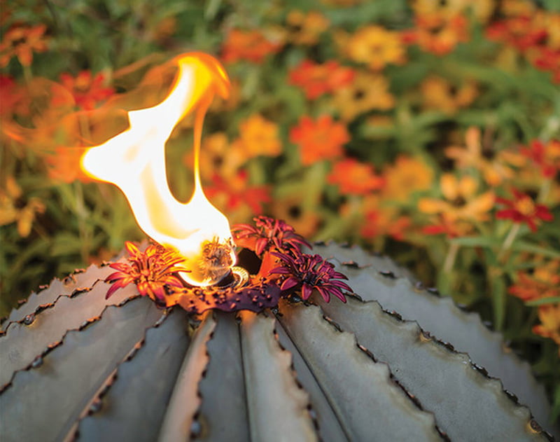 Golden Barrel Cactus garden lamp 1